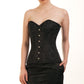 Marilda Brocade Overbust Black Corset
