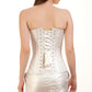 Aindriu Brocade Silver Overbust Corset