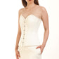 Emilo Cream Overbust Brocade Corset