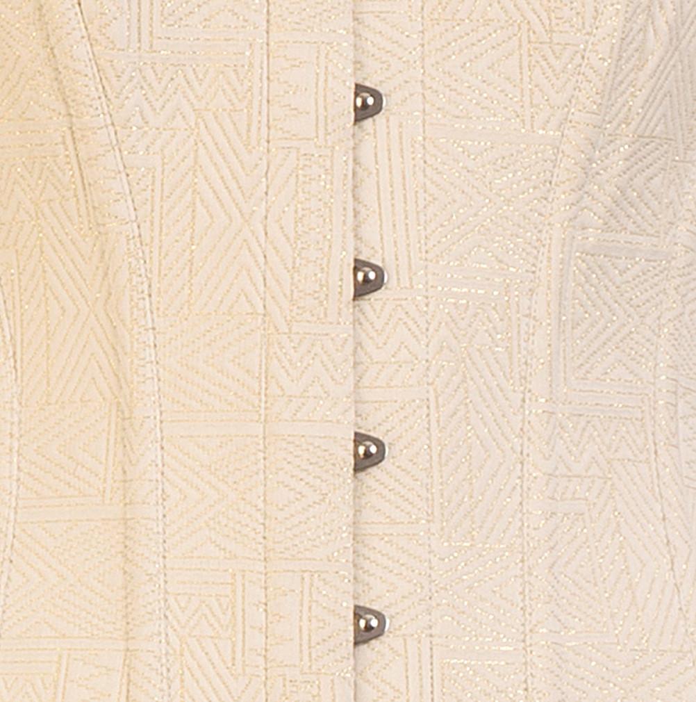 Furina Brocade Ivory Plus Size Corset