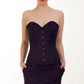 Phylo Brocade Purple Overbust Corset
