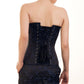 Aineas Brocade Blue Overbust Corset