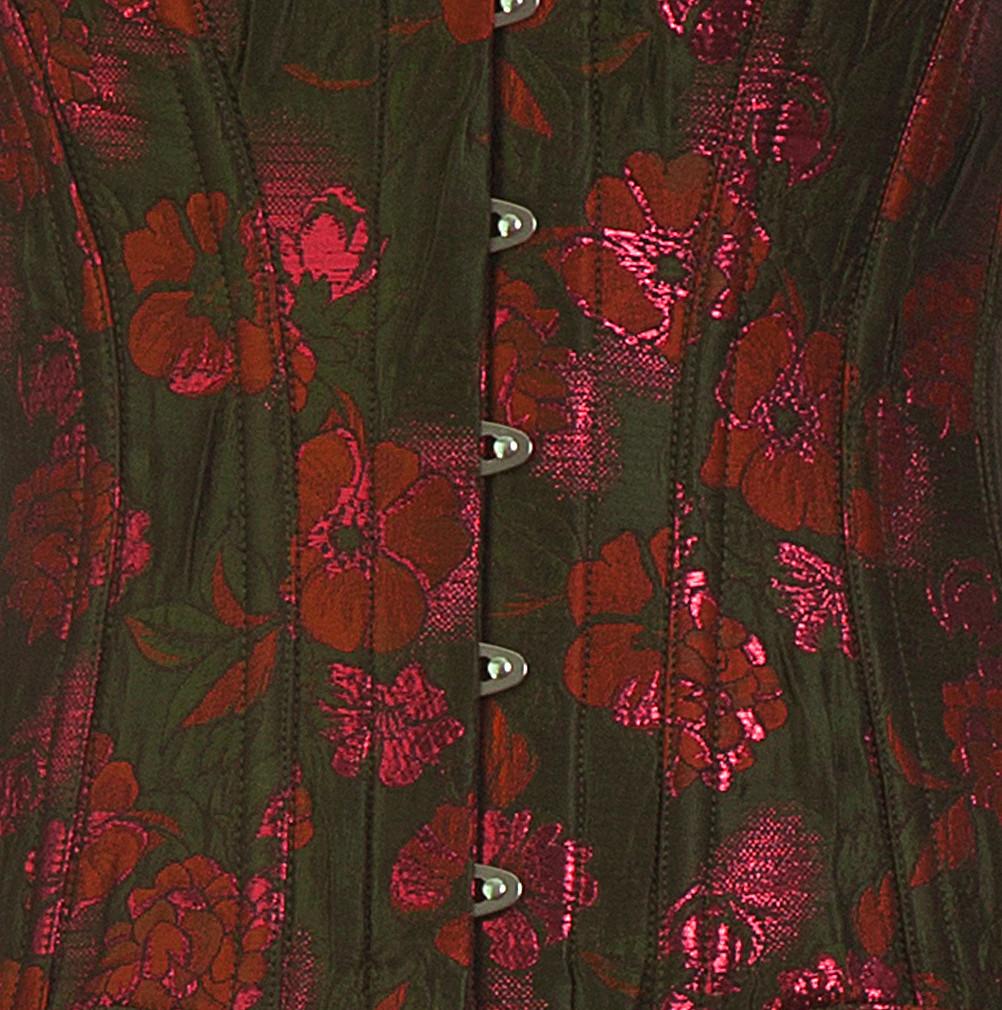 Novia Steel Boned Brocade Corset Overbust