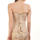 Emric Brocade Overbust Gold Corset