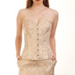 Emric Brocade Overbust Gold Corset