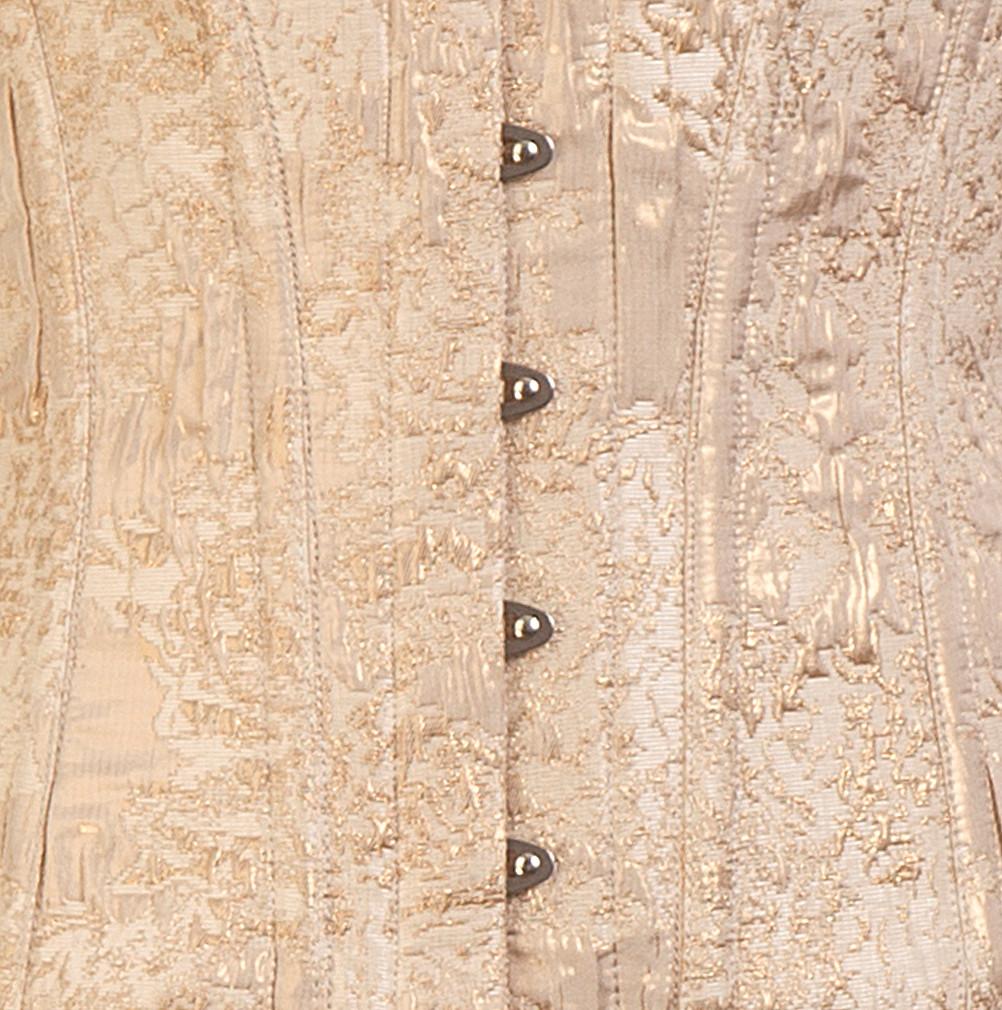 Emric Brocade Overbust Gold Corset