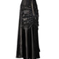 Jessie Steampunk Black Ruched Bustle Skirt