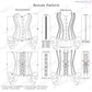 Aberto Burlesque Fashion Corset