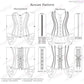 Halloesh Burlesque Fashion Corset