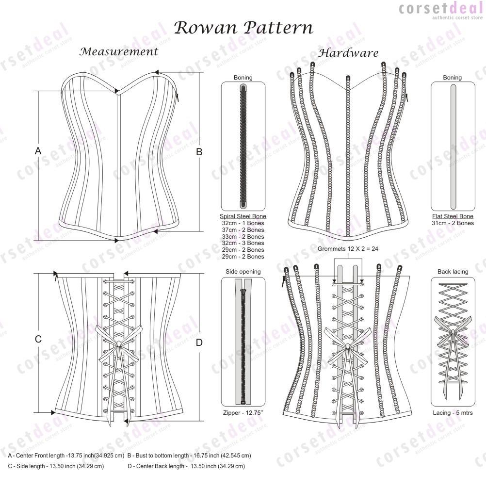 Hallil Steampunk Fashion Corset