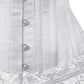 Marella Burlesque White Overbust Corset