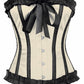 Quent Ivory Burlesque Overbust Corset
