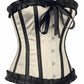 Quent Ivory Burlesque Overbust Corset