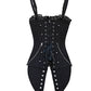 Hazel Cotton Gothic Overbust Long Corset