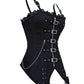 Hazel Cotton Gothic Overbust Long Corset