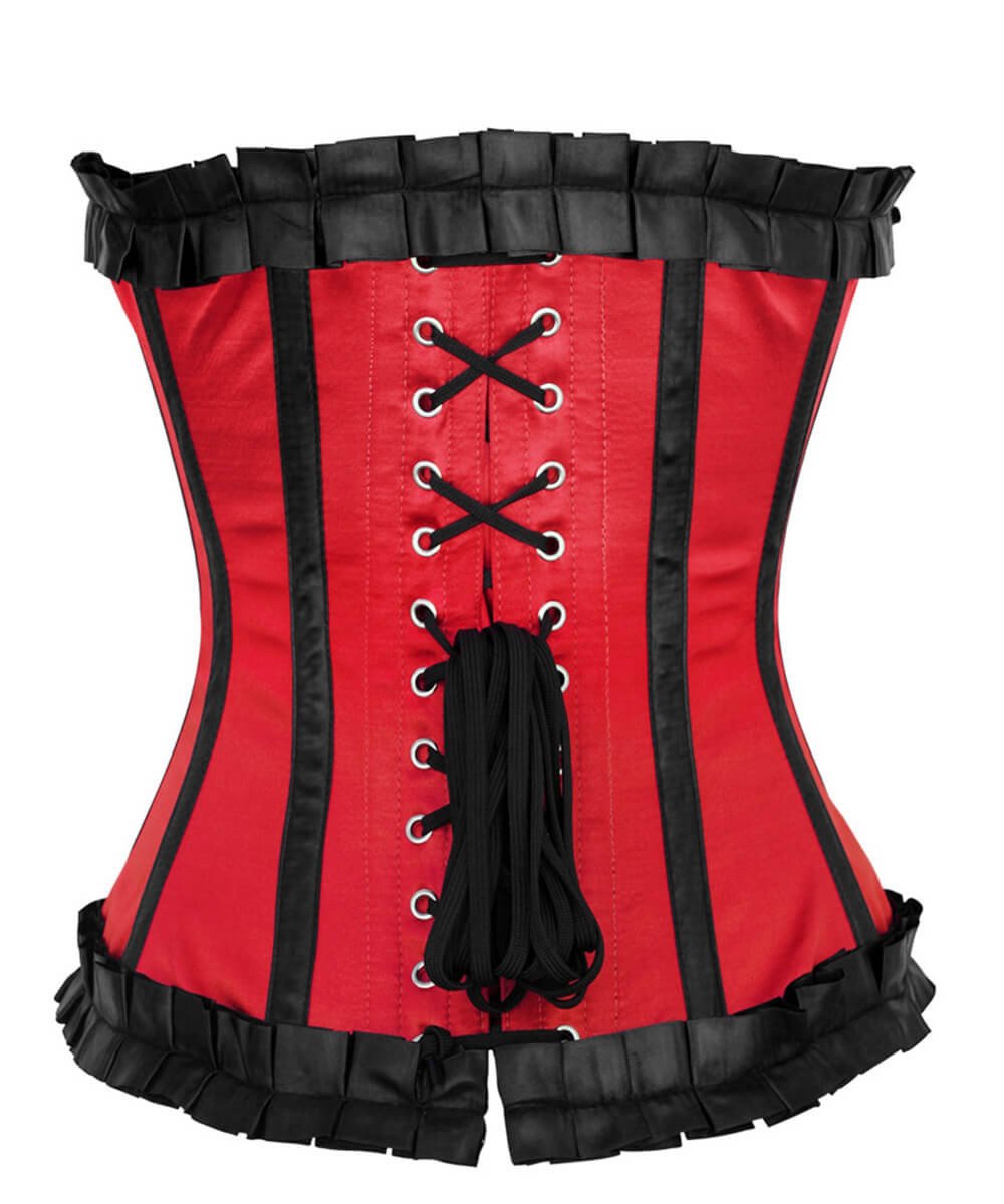 Phelim Burlesque Red Overbust Corset