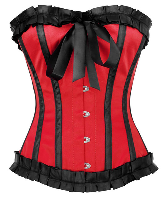 Phelim Burlesque Red Overbust Corset