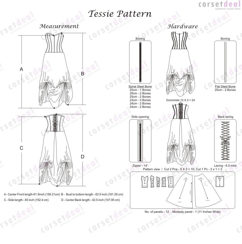 Gilleasbuig Gothic Corset Dress