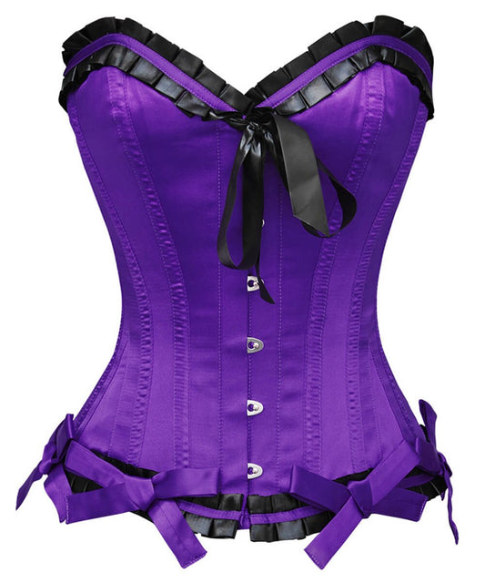 Amhold Burlesque Purple Overbust Corset