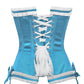 Terell Burlesque Turquoise Overbust Corset
