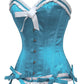 Terell Burlesque Turquoise Overbust Corset