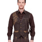 Keifer Steampunk Embroidered Men's Waist Coat