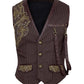 Keifer Steampunk Embroidered Men's Waist Coat
