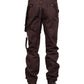 Emest Steampunk Men's Trouser in Brown Cotton