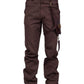 Emest Steampunk Men's Trouser in Brown Cotton