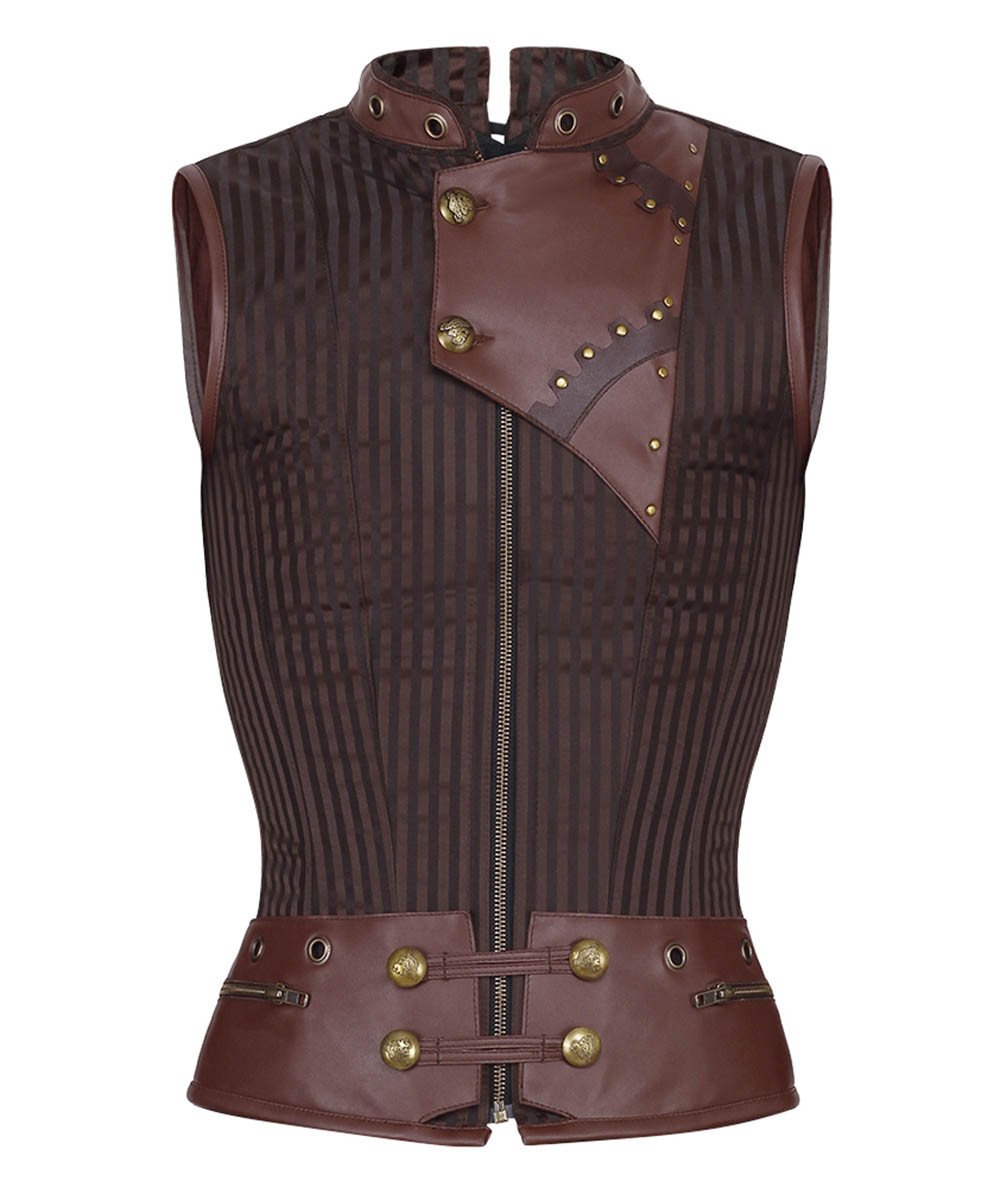 Detlef Steampunk Men's Overchest Corset