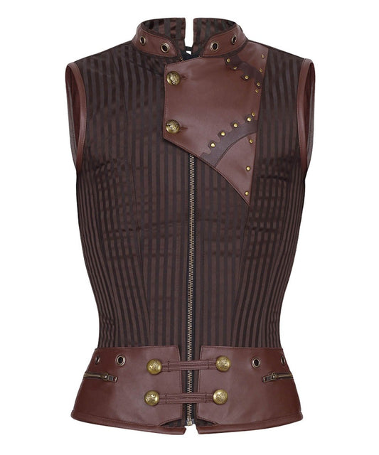 Detlef Steampunk Men's Overchest Corset