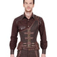 Dettmar Steampunk Men's Midchest Corset