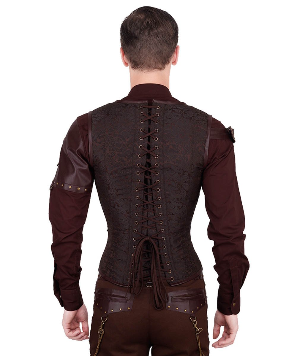 Edlef Steampunk Men's Underchest Corset