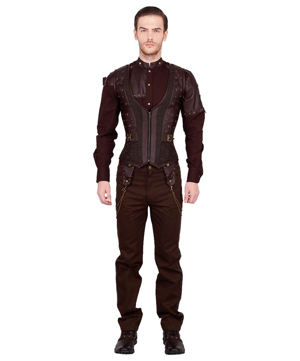 Edlef Steampunk Men's Underchest Corset