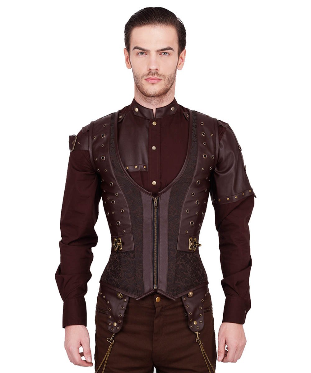 Edlef Steampunk Men's Underchest Corset