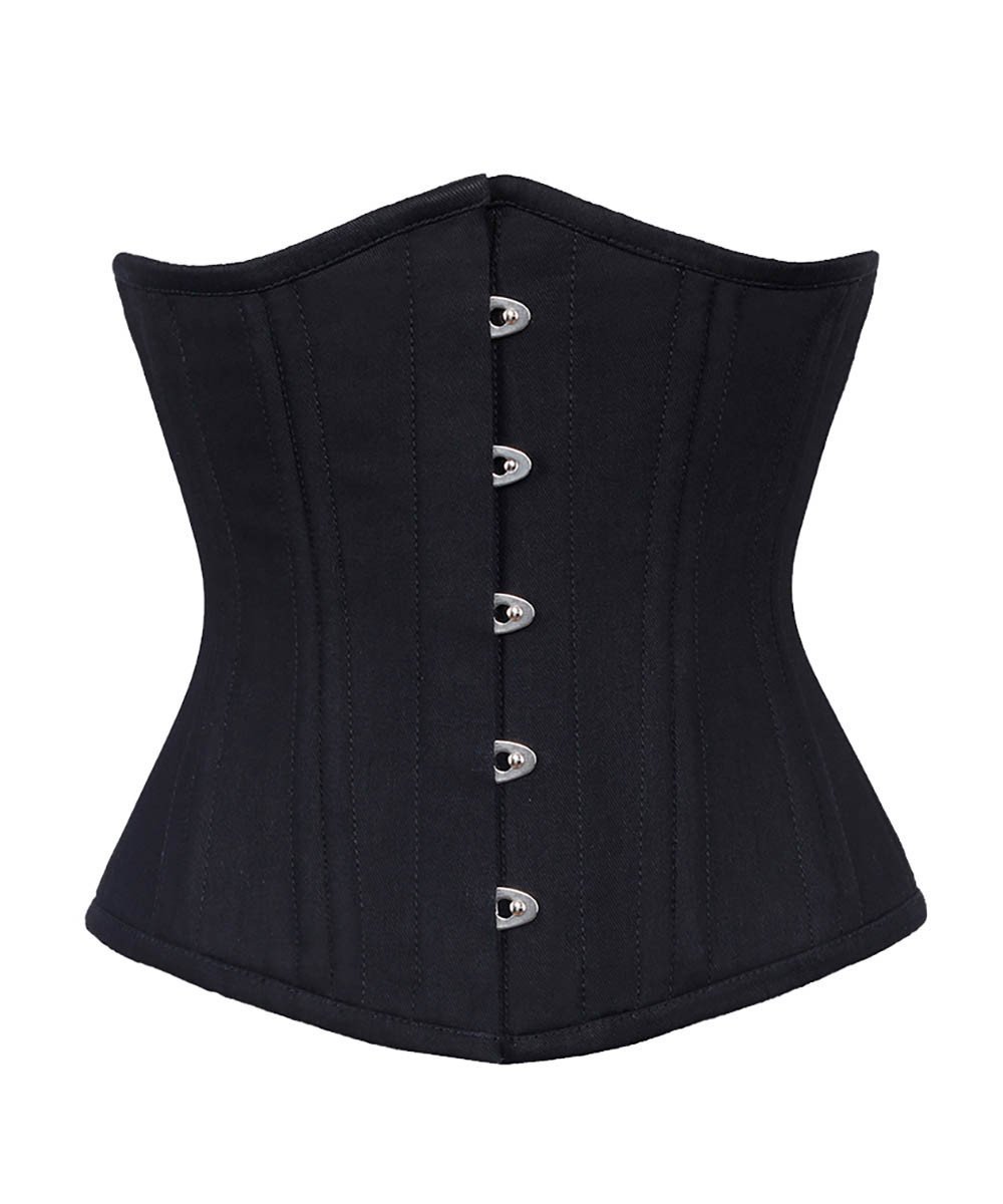 Adelita Cotton Steel Boned Corset Waist Training