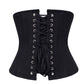 Sable Black Cotton Underbust Corset