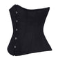 Sable Black Cotton Underbust Corset