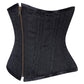 Daysha Black Waist Training Steel Boned Corsets