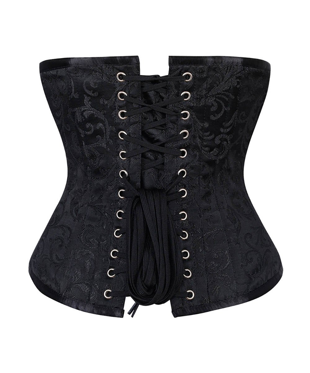 Alycia Black Brocade Underbust Corset