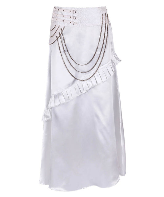 Roux White Layered Skirt