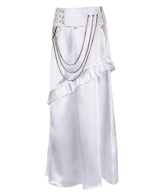 Roux White Layered Skirt
