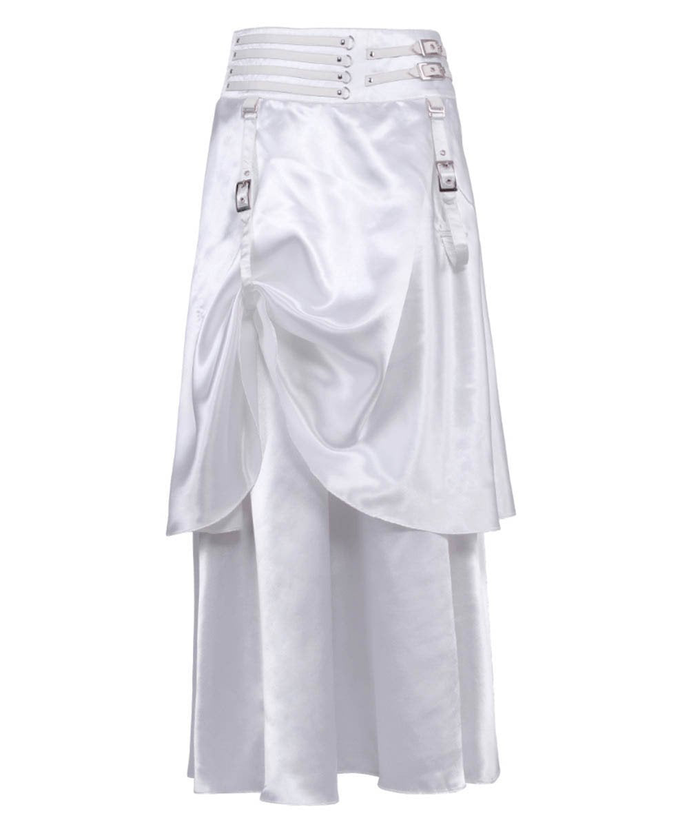 Ordman White Double Layered Skirt