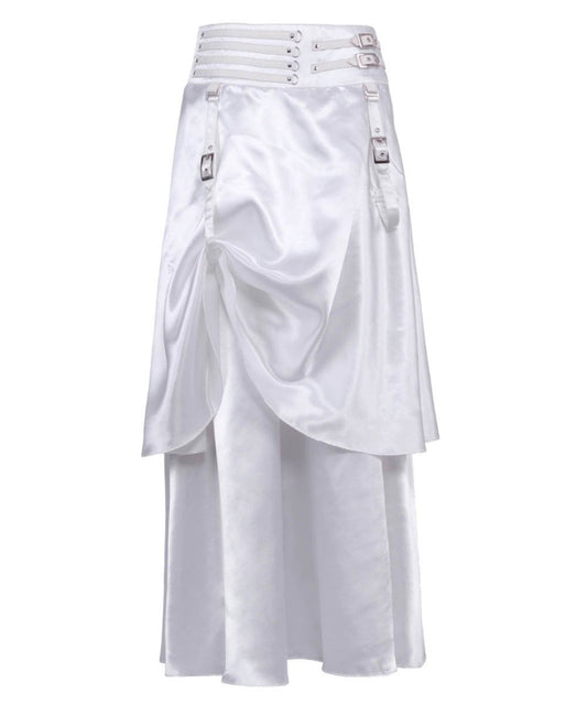 Ordman White Double Layered Skirt