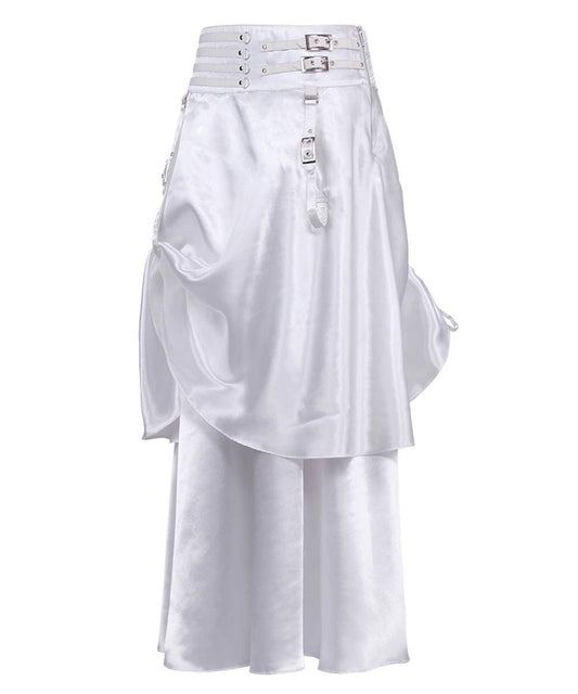Ordman White Double Layered Skirt