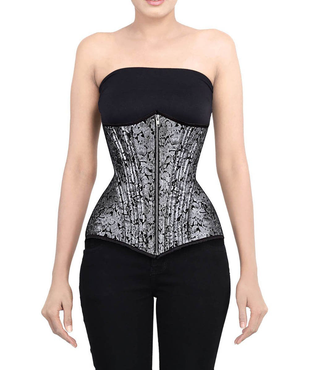 Zuria Waist Training Brocade Corset Underbust
