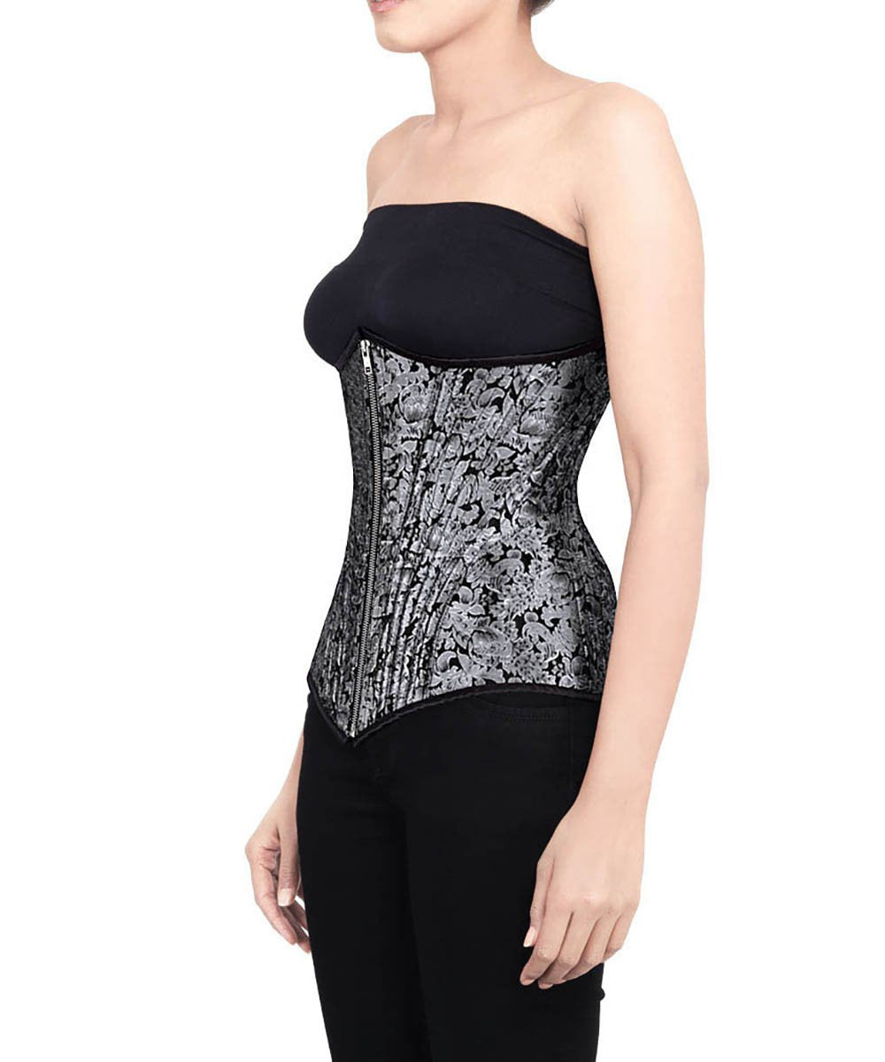 Zuria Waist Training Brocade Corset Underbust