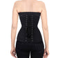 Nighinn Steel Boned Underbust Black Waist Trainer