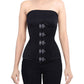 Nighinn Steel Boned Underbust Black Waist Trainer