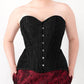 Fina Brocade Overbust Black Corset
